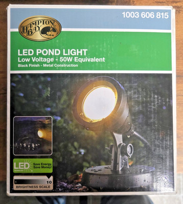Hampton Bay Pond Light Integrated LED Low Voltage Submersible Outdoor Lighting