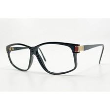 Jacques Fath Paris 3020-O SH 07 Black Eyeglasses Frames Made in France Women
