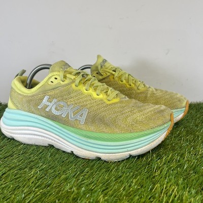 Hoka One One Sneaker 8,5 Damen Citrus Glow Gaviota 5 Komfort Schnürschuhe Walking