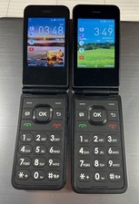 Two (2) AT&T flip phones.  One black, the other blue.  Sold together.
