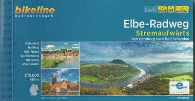 Radführer Elbe-Radweg Stromaufwärts v Hamburg n Bad Schandau 2022 NEU Bikeline