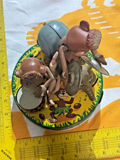 VINTAGE  LINEMAR LITNO TIN  THE JUNGLE TRIO MUSICAL BAND JAPAN
