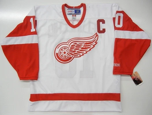 Detroit Red Wings No10 Alex Delvecchio White CCM Throwback Stitched Jersey
