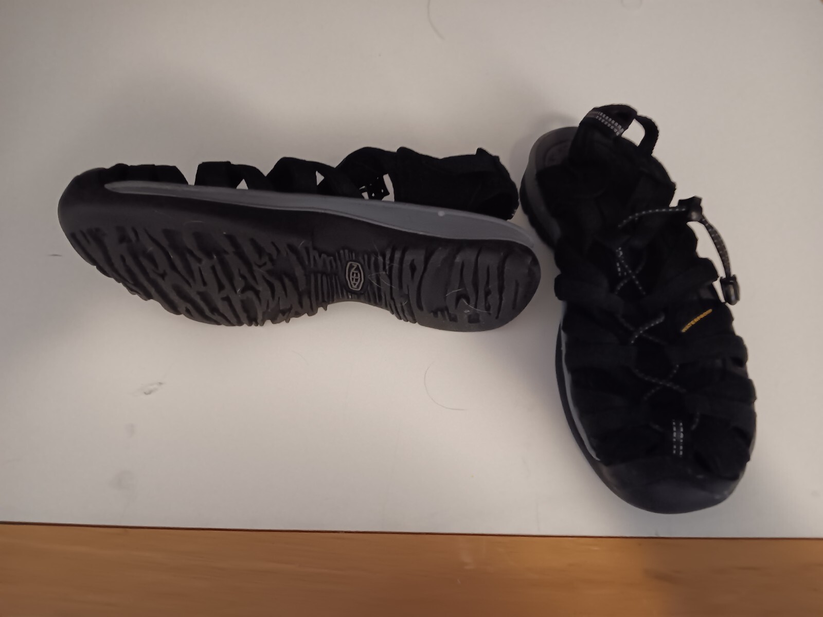 TELA IN PIZZO ANTERIORE NERA DONNA IMPERMEABILE ESCURSIONISTICA PIATTA di KEEN taglia 7