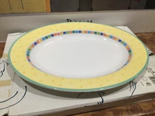 Villeroy Boch Twist Alea Limone 13.5 inch Oval Serving Platter Easy Collection