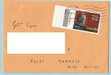 Storia Postale lettera con codice a barre viaggiata cod.1000002020-SPLENDIDA