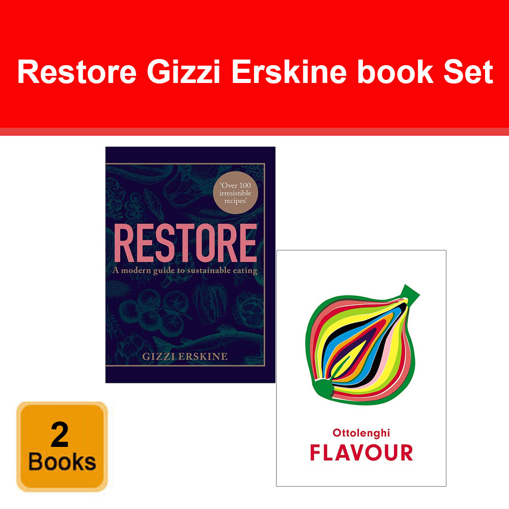 Restore Gizzi Erskine, Ottolenghi FLAVOUR Yotam Ottolenghi 2 Books Collection