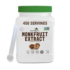 Morning Pep 100% Pure Monk Fruit Extract Sweetener, No Erythritol, Monkfruit Ext
