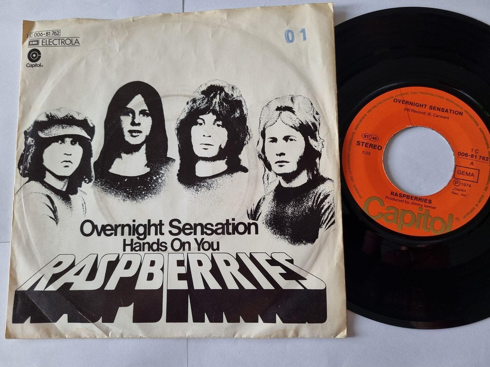 7"" Single Raspberries - Overnight sensation Vinyl Germany