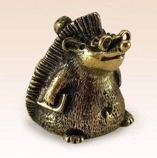 "Smart Hedgehog" Souvenir Сollectable Thimble  Figure Statue BronZamania B1221
