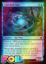x1 Lightshell Duo FDN Foundations MTG 157 FOIL COMMON M/NM 1x