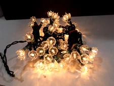 VTG Mini String Light Strand Tulip Flower Reflector Covers 2 Burned Out C9772