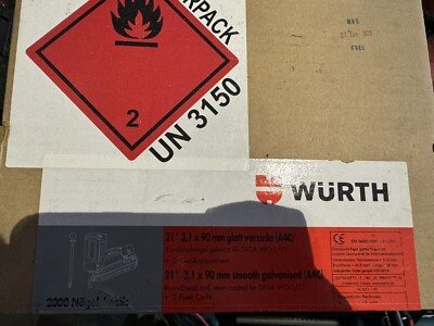 21° 3,1 x 90 mm glatt verzinkt (A4C) Würth; Rundkopfnagel geharzt DIGA WO-1/21