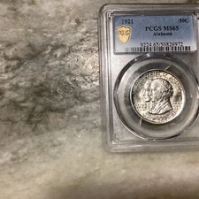 1921 Alabama  Silver Commemorative Half Dollar MS65