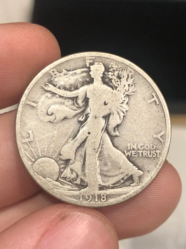 1918 Walking Liberty Half Dollar Uncertified Ungraded Circ VG+ Original A36