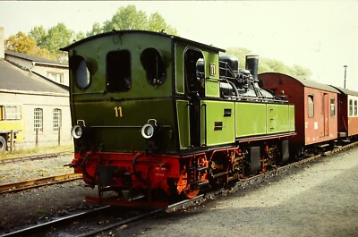 Eisenbahn Dia Wochenende im Selketal 1. und 2.10.94 Bf. Harzgerode Mallet 11