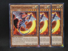 Yugioh Playset 3x Eklipsen-Lindwurm SR02 DE015/ Common/ Near Mint/ Common