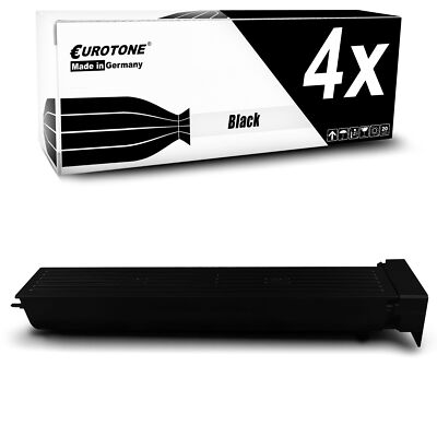 4x Cartridge Black for Konica Minolta Bizhub C-650
