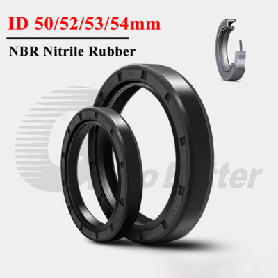 TC Skeleton Oil Seals ID 50/52/53/54mm Rotary Shaft NBR 70 Dual Lip Sealing Ring