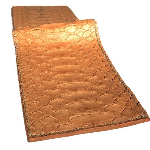 Orange python bifold wallet - Picture 6 of 9