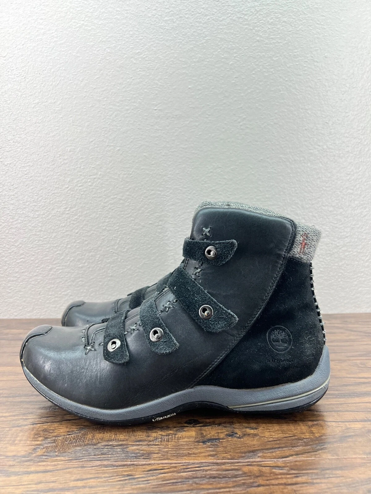 timberland smartwool leather vibram sole boots