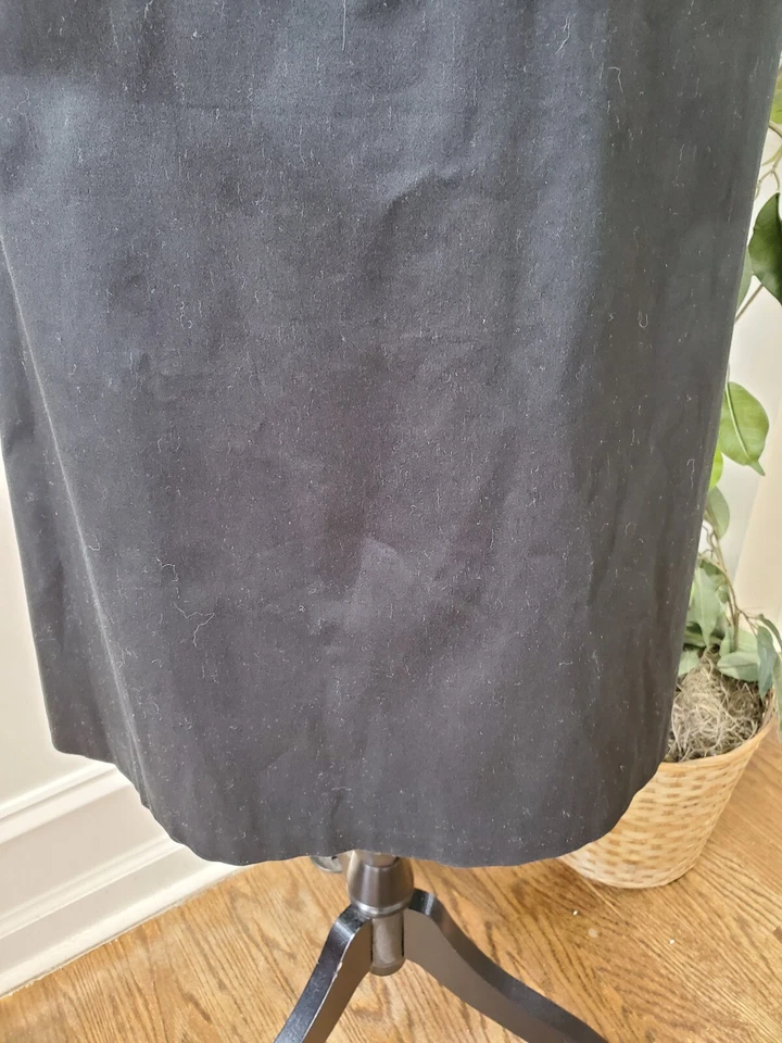 Vestido para mujer Sangría negro de algodón liso con cuello halter sin mangas hasta la rodilla 12 Foto 4 de 4