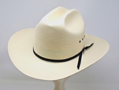 STETSON 10X RANCHER SHANTUNG PANAMA STRAW COWBOY WESTERN HAT | eBay