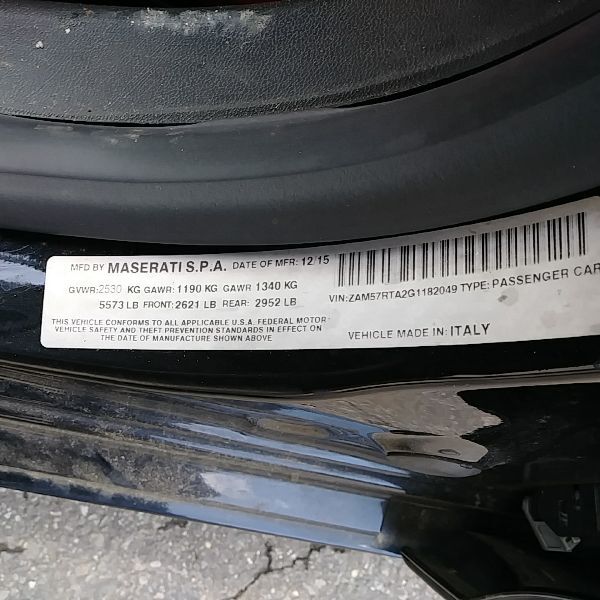 2014 2015 2016 Maserati Ghibli left muffler