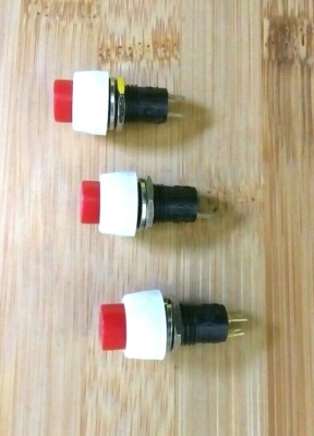 3 BBT Heavy Duty 2 amp @ 250 volt Push Button Switches