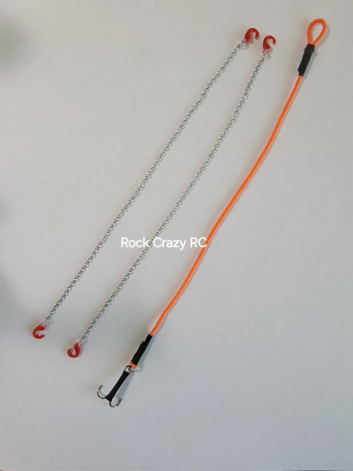 scx24 1/24 accessories scale Recovery  Kinetic Winch/Tow Chains Combo Pack!!!!! - Image 3 of 3