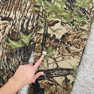 Vintage Woolrich Wool Camouflage Hunting Cargo Pants Leaf Camo Men’s Size  Large