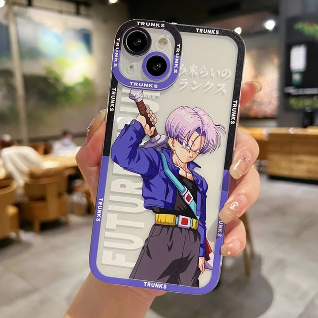 Capa De Celular Moda Anime Desenho Animado Bola De Dragão Escuro Super  Vegeta Goku iPhone 14 13 12 11 Pro MAX 14Plus 7 8 Plus X XR XS - Corre Que  Ta Baratinho