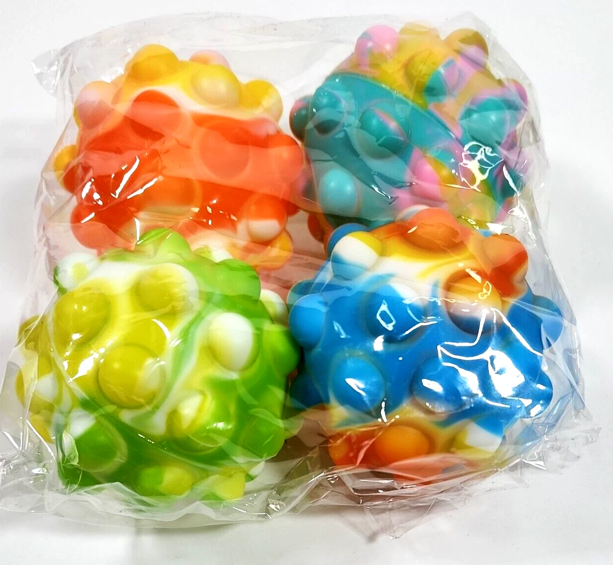 4 Pack Stress Stroke Recovery Therapy Feel Good Squeeze Ball 2.5