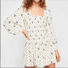 FREE PEOPLE Two Faces Long Sleeve Mini Dress