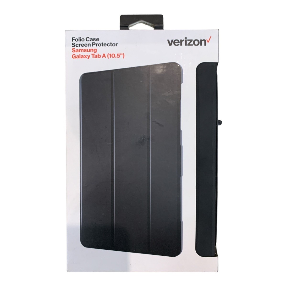Verizon Folio Case Tempered Glass Bundle for Galaxy Tab A