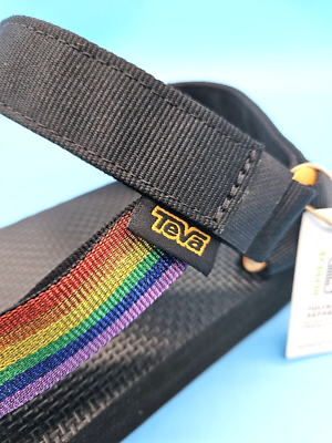 NEW Teva Mid Universal Pride Black Rainbow Sandals 1122010  display picture 1