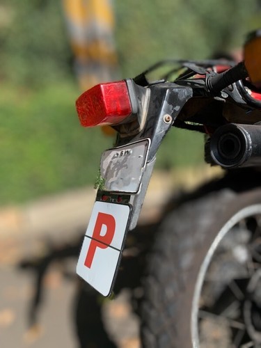 Motorcycle L,Red & Grn P Plate - "Eureka Pack" L,Red,Grn P for Motorbike Riders - Picture 8 of 10