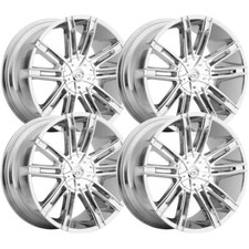 Set-4 Vct V28 18x7.5 5x114.35x120 40mm Chrome Wheels Rims 18 Inch