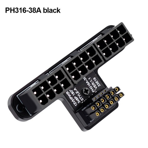 Graphics Card ATX3.0 Power Supply Cable Adapter 12+4Pin 600W (PH316-38A Black) - Photo 3/8