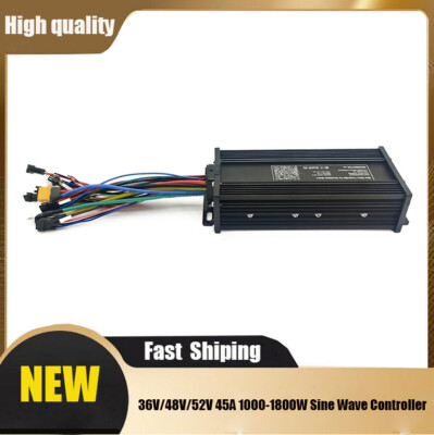 E-bike 36V/48V/52V 45A 1000-1800W Sine Wave Controller Electric Bicycle IP65 SDE