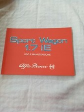 Libretto uso e manutenzione Sport Wagon Alfa 1.7 IE