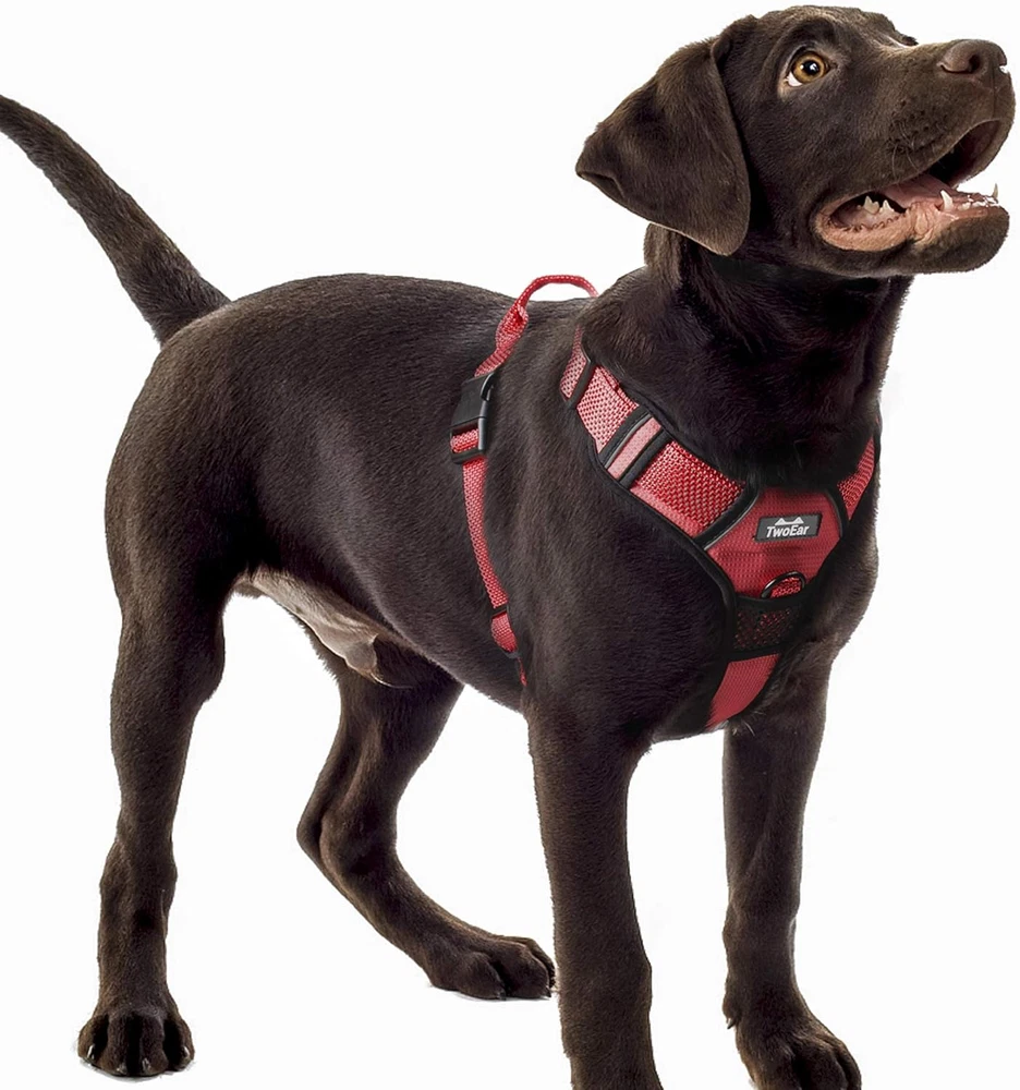 Dog Harness, No Pull Reflective Harness Front Clip Easy Control Handle Adjustabl