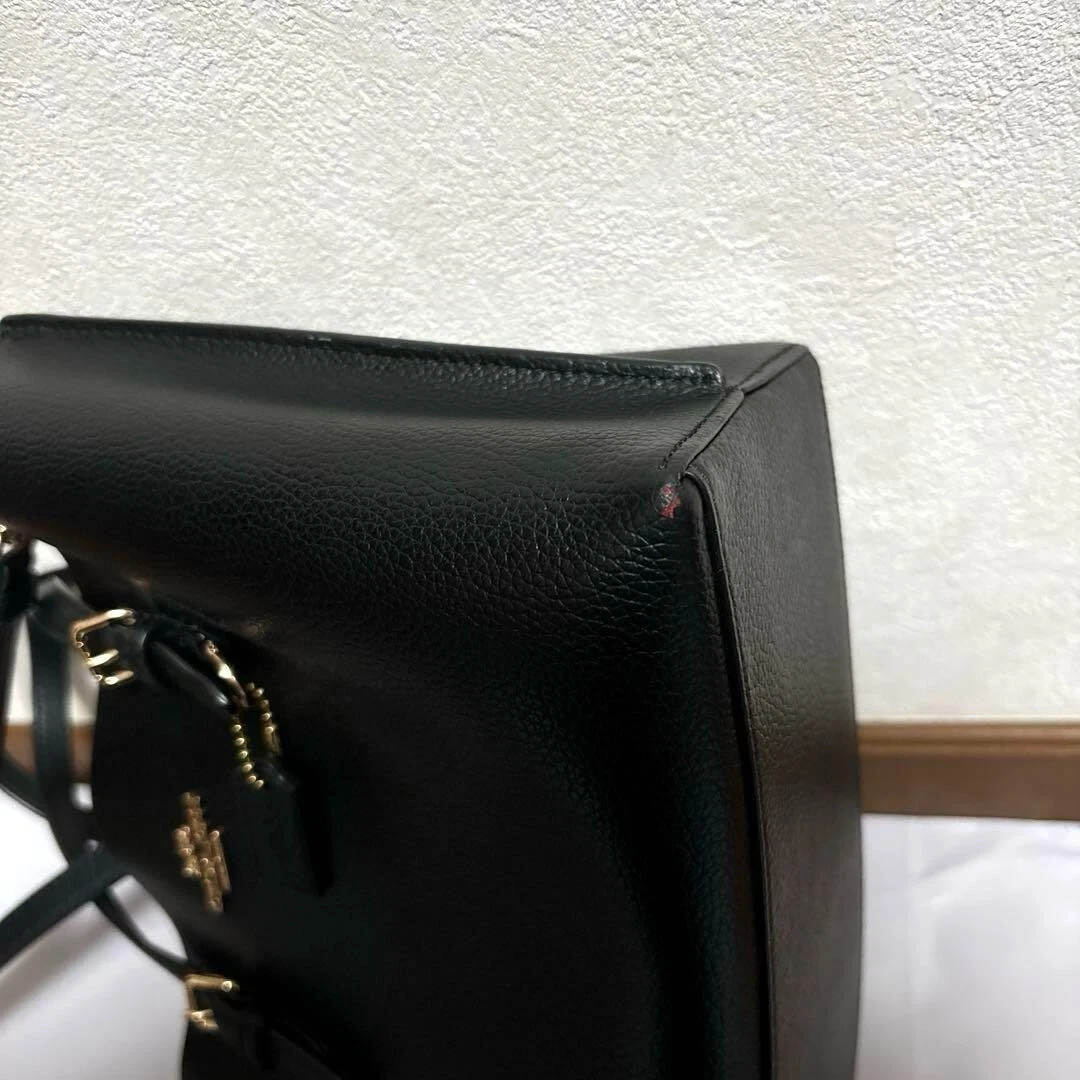 Borsa a tracolla Coach 2 Way Molly C4084 in pelle nera rossa da donna