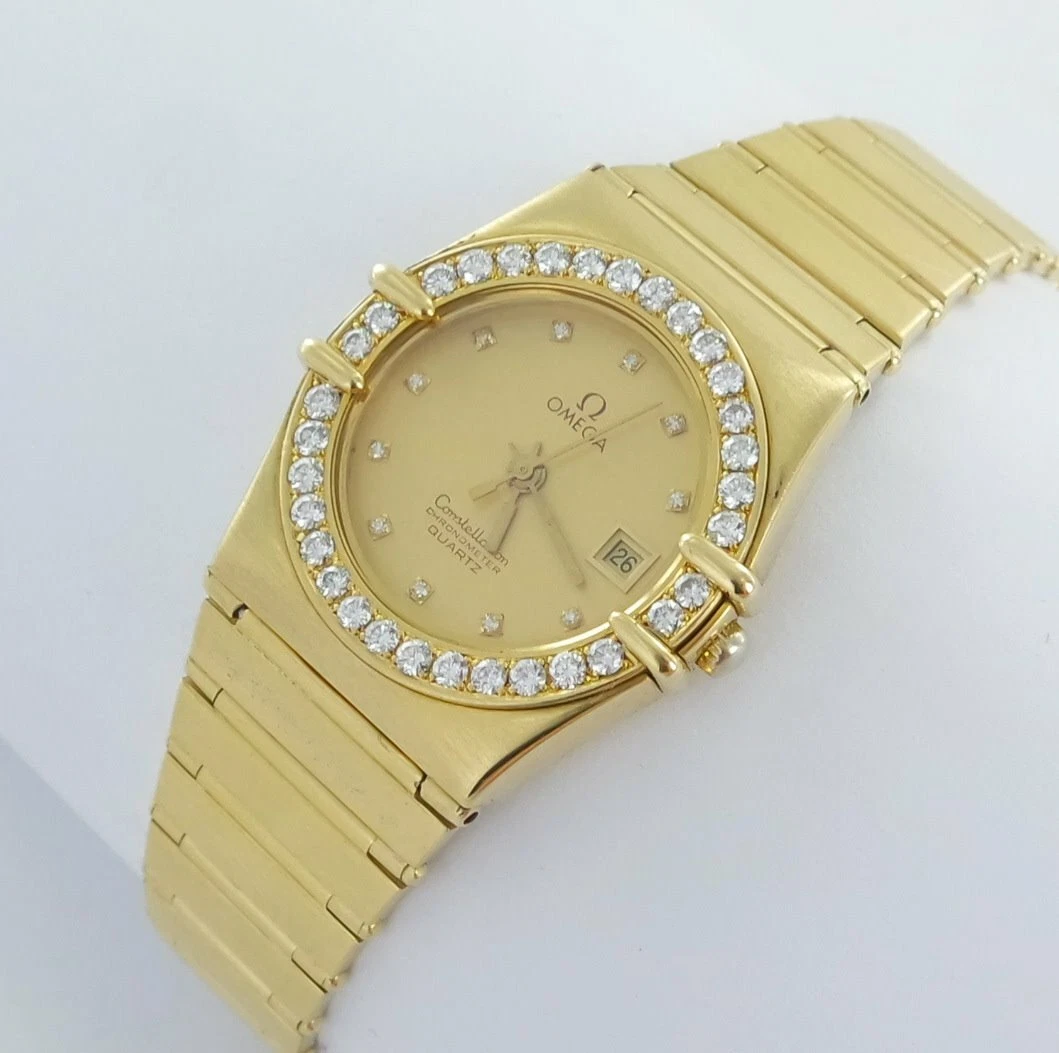 Omega Constellation Lady Gold 18k 750er Diamonds Documents