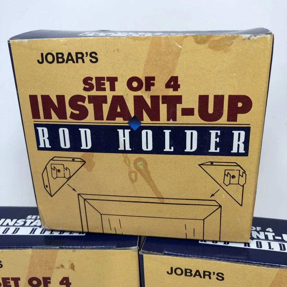 3 Sets Of 4 Instant-Up JOBAR'S Curtain Rod Holder Door Window JT1851 NEW Unopen - Image 2 of 4