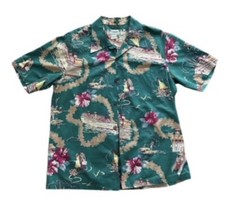 Vtg Mens KAMEHAMEHA Hawaiian Shirt Size Large Made In Hawaii