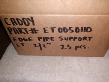 CADDY ET0050HD  1/2" Galvanized Edge Type Conduit Clamp Lot Of 25