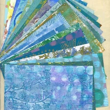 Printed Collage Papers, Printed Painted Papers, Mixed Media, Ephemera 20 Designs