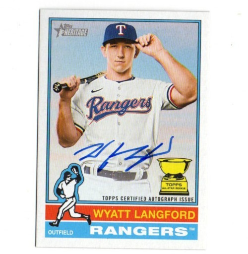 2025 Topps Heritage Real One Autographs Wyatt Langford