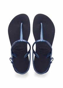 Havaianas Slim Women Freedom Navy Blue Rubber Flip Flops All Size | eBay